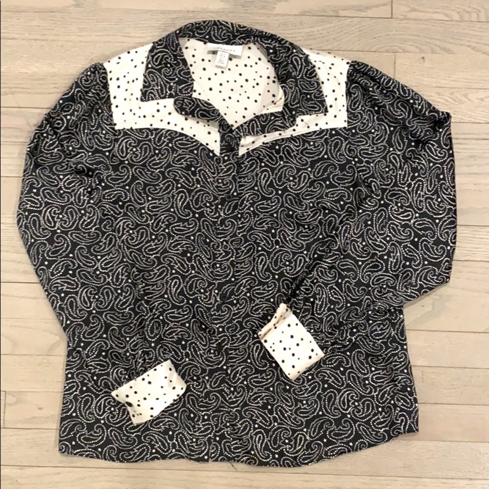 TOPSHOP | Button Down Silk Blouse